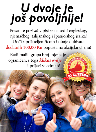 tečaj stranog jezika - upisi u tijeku